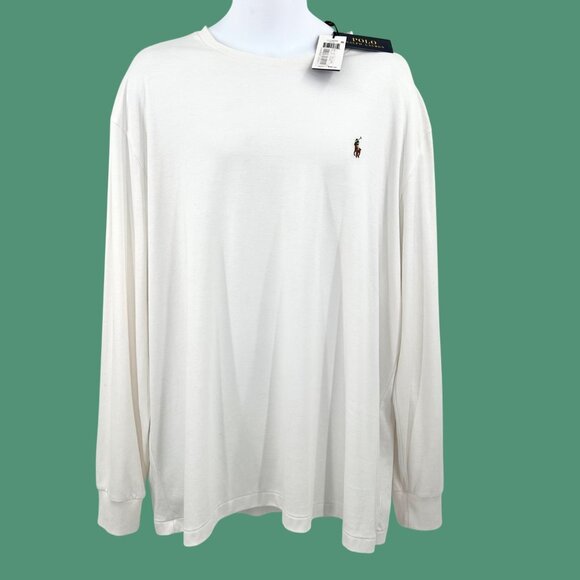 NWT POLO RALPH LAUREN MEN'S LONG SLEEVE WHITE CLASSIC FIT SHIRT - XL - Picture 1 of 4